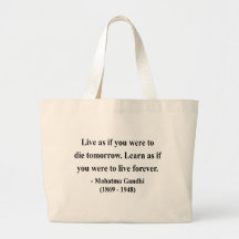 Gandhi Quote 4a Tote Bags