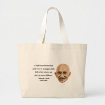 Gandhi Quote 6b Tote Bags