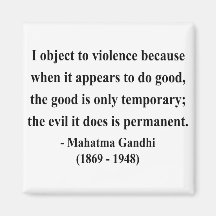 Gandhi Quote 9a Refrigerator Magnet