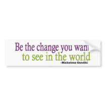 Gandhi Quote Bumper Stickers