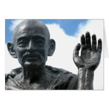 Gandhi quote card - Be the change...