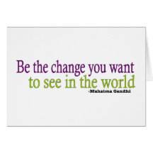 Gandhi Quote Greeting Cards