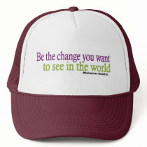 Gandhi Quote Trucker Hat