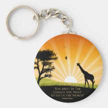 Gandhi Quote Key Chains