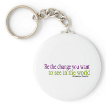 Gandhi Quote Keychain
