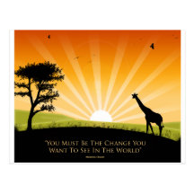 Gandhi Quote Post Card