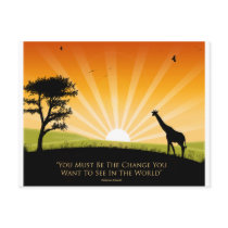 Gandhi Quote Post Card