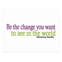 Gandhi Quote Postcards