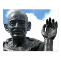 Gandhi Statue Postcard - Strength Quote
