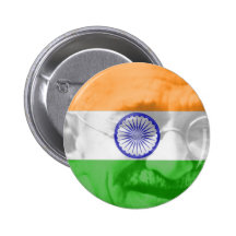 Gandhi sur le drapeau indien badge avec épingle