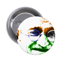 Gandhi sur le drapeau indien subtil pin's avec agrafe