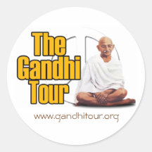 Gandhi Tour Sticker