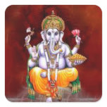 Ganesh and Spiritual Weapons Square Sticker