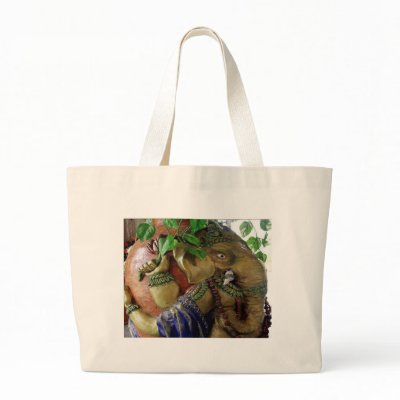 Ganesh at Haridwar, India. Canvas Bag by doonagiri