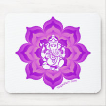 Ganesh purple design mousepad