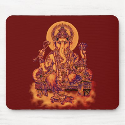 Ganesh - Remover of Obstacles Mouse Pads by svahha