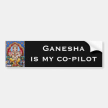 Ganesha Bumper Sticker - Version 5