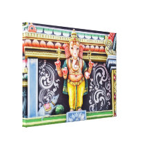 Ganesha God Statue Stretched Canvas Print