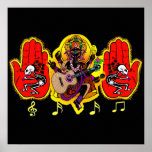 Ganesha Music Hands Posters