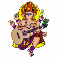 Ganesha Musician (sculpture) Photo Cut Out