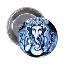 Ganesha Pinback Button
