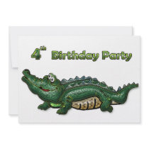 Gang Green Gator 4th Birthday
