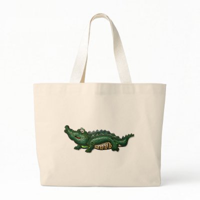 Gang Green Gator Tote Bag by ElainePlesser