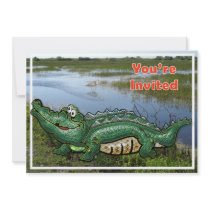 Gang Green Gator in the Glades Invitation