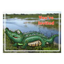 Gang Green Gator in the Glades Invitation
