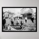 Gang of Boys in Cleveland, OH 1911 Print