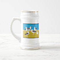 Gang of Seagulls at the Ocean Edge Mug