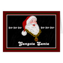 Gangsta Santa Note Card
