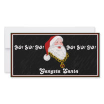 Gangsta Santa Photo Card