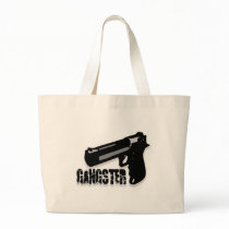 Gangster Gun Tote Bags