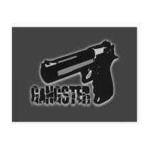 Gangster Gun Postcard