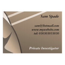 Gangster, Sam Spade Business Card Template