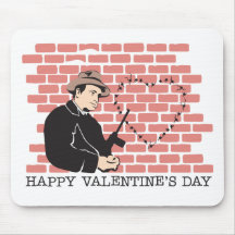 Gangster Valentine's Day Mouse Pads