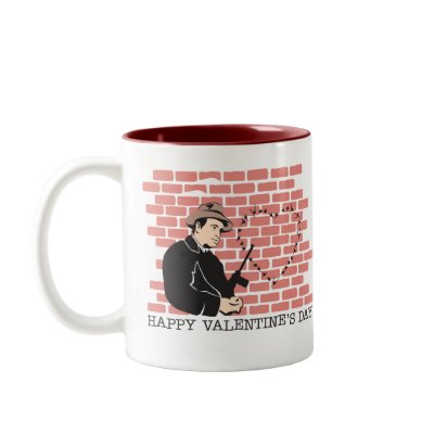 Gangster Valentine's Day Mugs by valentinesgifts