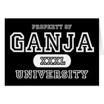 Ganja Univeristy Dark Greeting Cards