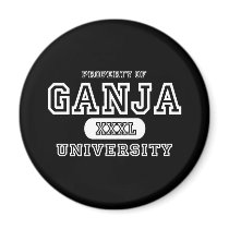 Ganja Univeristy Dark Refrigerator Magnet