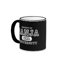 Ganja Univeristy Dark Coffee Mugs