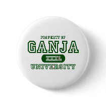 Ganja University Pinback Button
