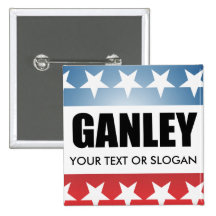 GANLEY 2010 PINBACK BUTTON