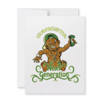 gansta next generation vector illustration custom invites