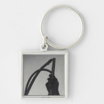 GANT ET FOUET NOIRS PORTE-CLEFS