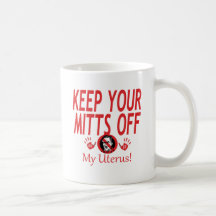 Gants de mon utérus mugs à café