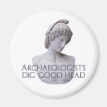 Ganymede Archaelogists Dig Good Head Refrigerator Magnets