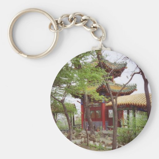 Gaozhan Temple -Pavilion- Keychain