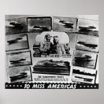Gar Wood 10 Miss Americas Posters