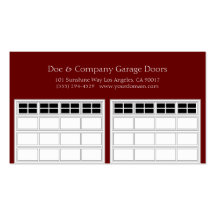 Garage Door Company/Dark Cherry Business Card